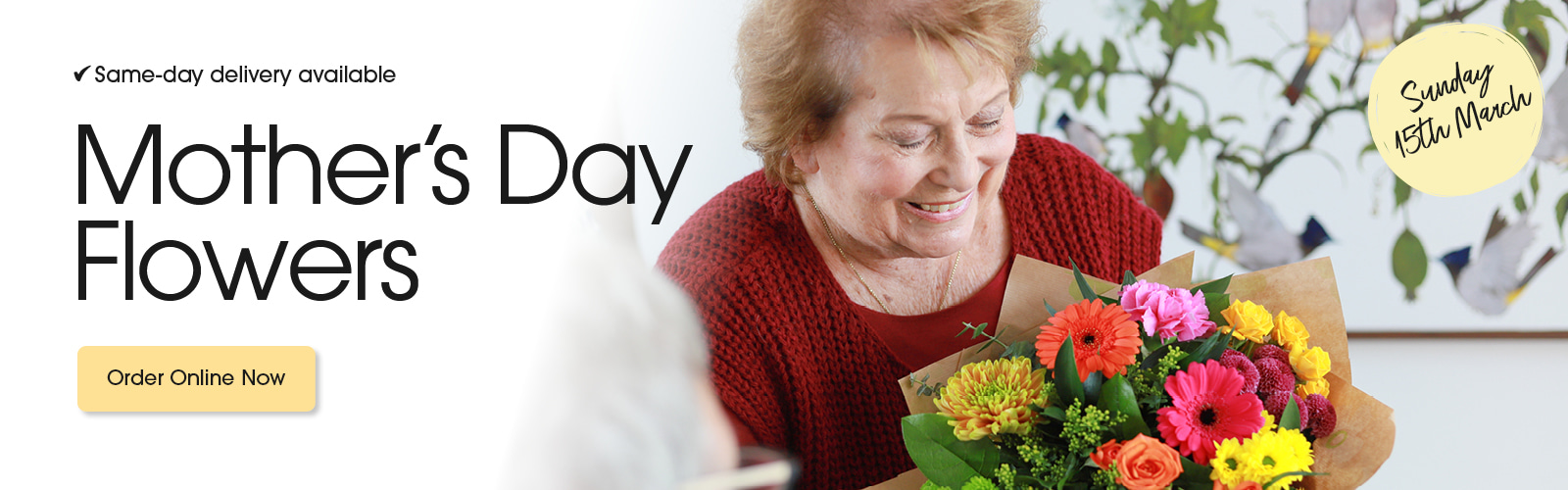 Seasonal bouquets from The P-Pod in Brecon offering same-day delivery